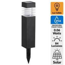 Estaca Solar Led Cuadrada 0.06 W IP 44 84 lm Luz Calida