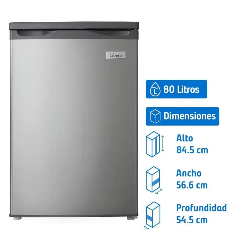 Freezer Vertical 80 Litros Inox LFV-100I