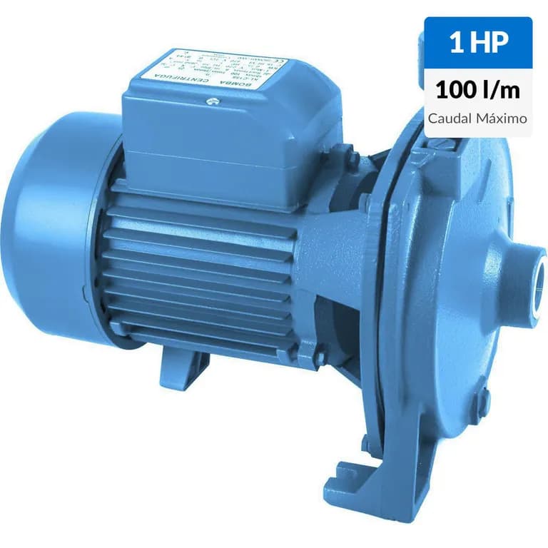 Electrobomba centrifuga 1 hp, caudal maximo 100 l/min