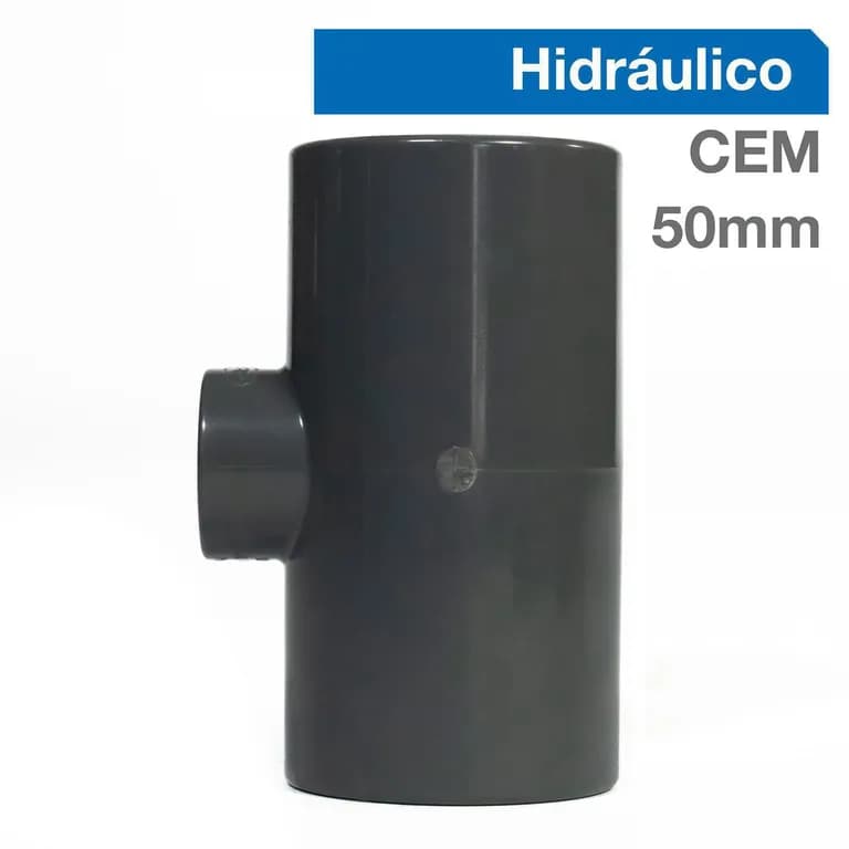 Tee Reduccion PVC-P Cementar 50mm x 25mm 1u