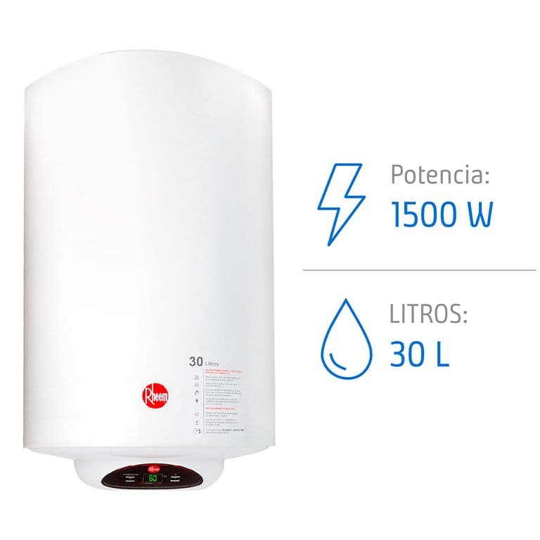 Termo Electrico 30 Litros 1.5 kW de Muro