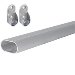 Barra Closet Con Soportes 1 Metro