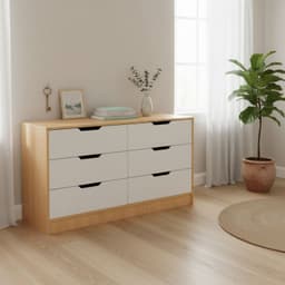 Comoda 1 Cajon(es) Misuri 120.6x68x10 cm Carvalo-Blanco