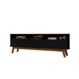 Rack tv 65" elegant negro 62x180x38 cm
