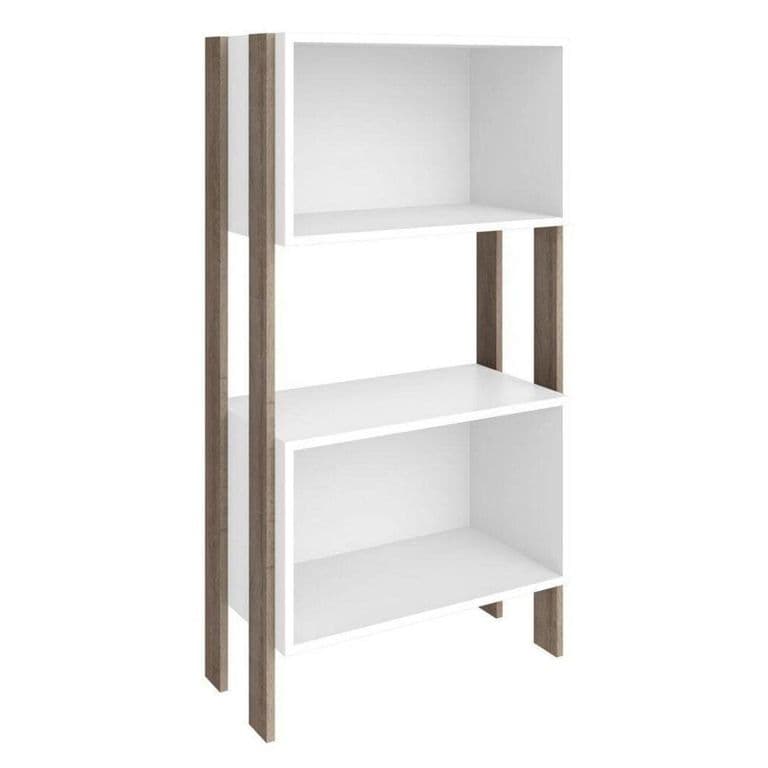 Estante Kirk MDP 1 Nivel(es) 60x114x8 cm Blanco/Rustico