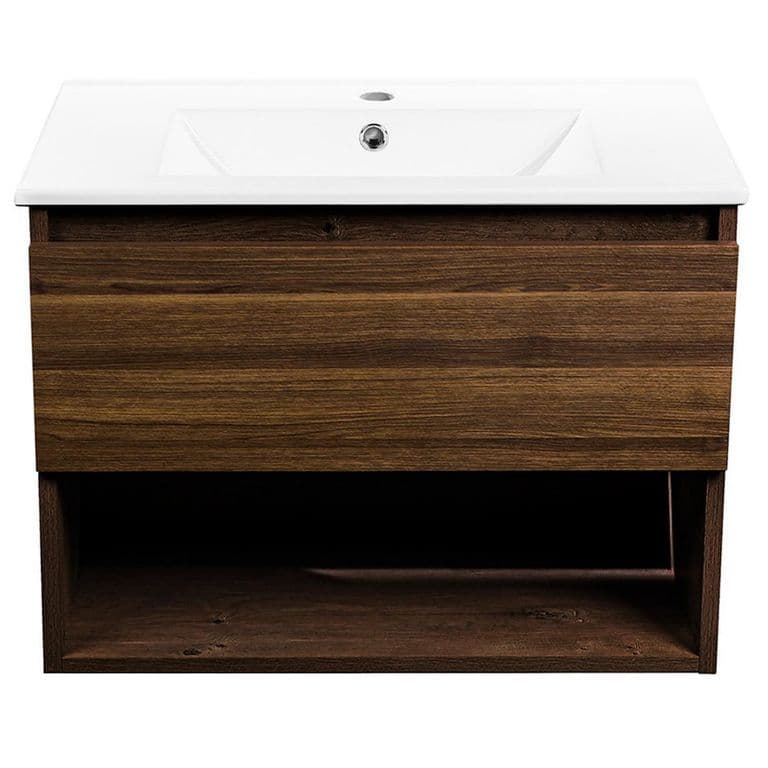 Kit Mueble Belle 60x46 + Cubierta. Color Roble