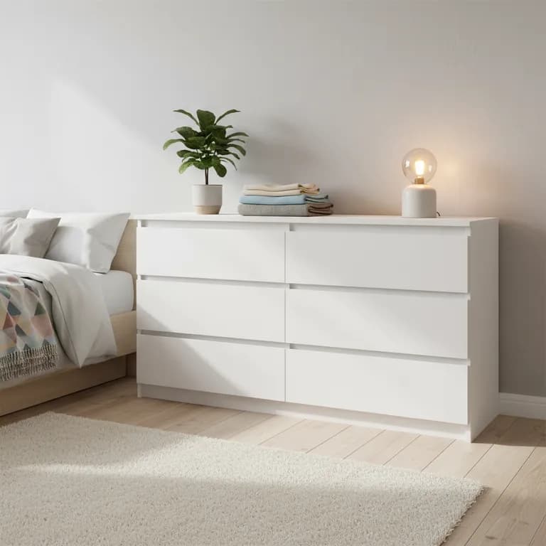 Comoda 6 Cajon(es) Nordica 120x69x45 cm Blanco