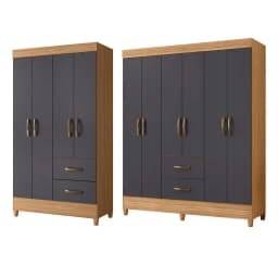 Combo mobi 4p+6p 147x47x181 cm gris
