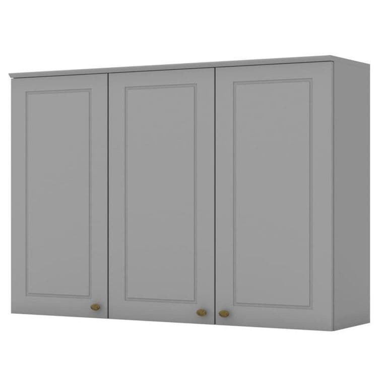 Mueble aereo 3 puertas gris Americana 120cm