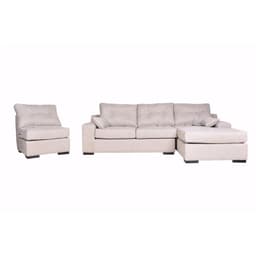Sofa Seccional 4 cuerpos MUSEMDLU72 155x95x300 cm Beige