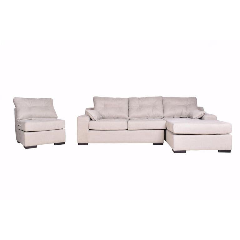 Sofa Seccional 4 cuerpos MUSEMDLU72 155x95x300 cm Beige