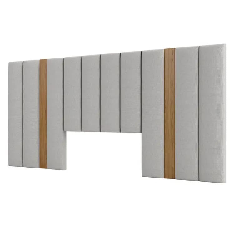 Respaldo Super king Alcantara Gris