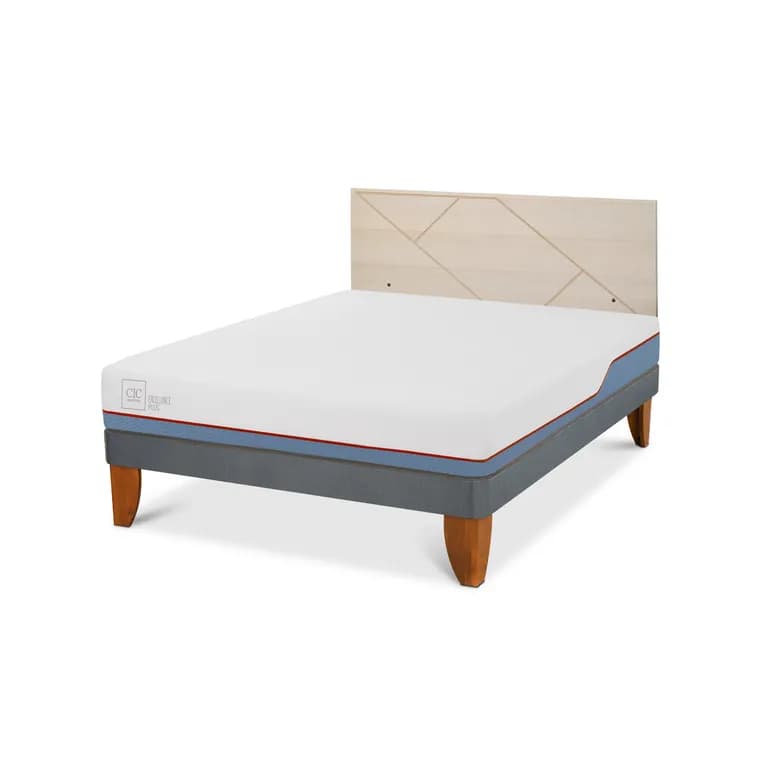 Cama Europea Excellence Plus 2P Bn Respaldo Villarrica Alpino
