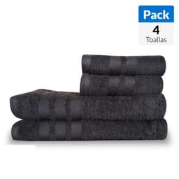 Set 4 Toallas Negro