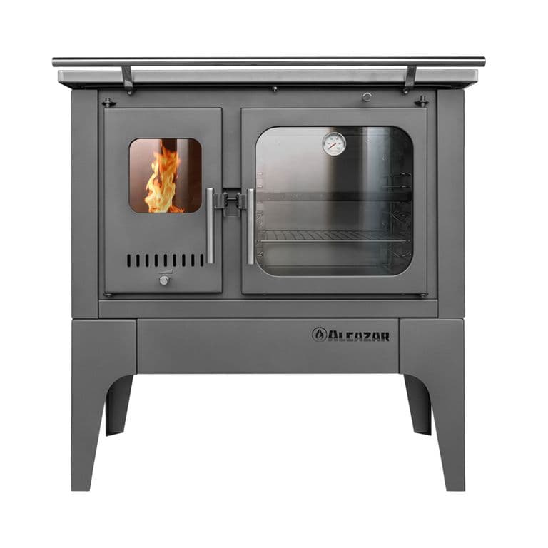 Cocina a Lena 1 Platos Inox Cocina a Lena Europea S900 Gris