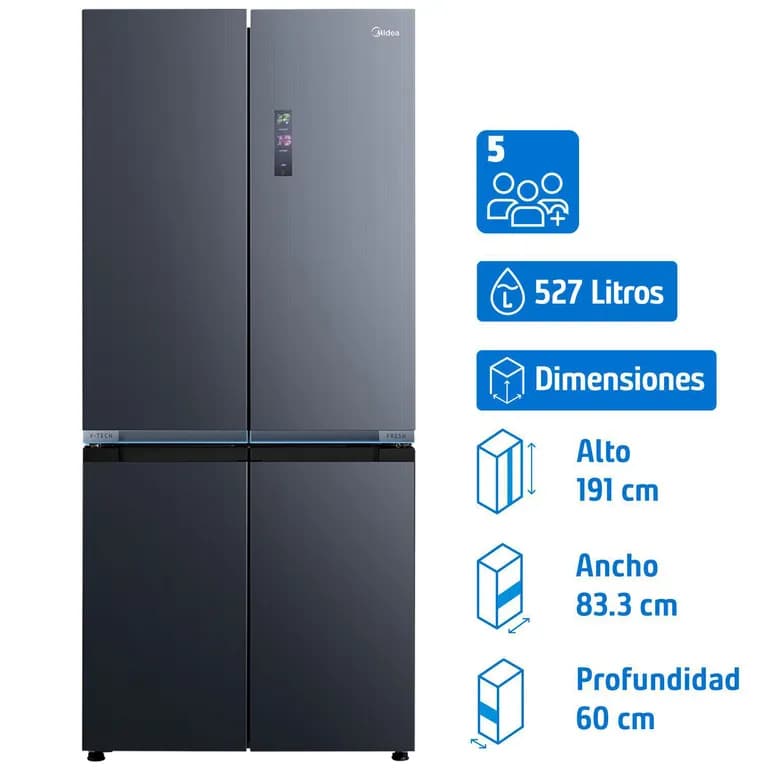 Refrigerador Perfect Fit Multidoor No Frost 527 Litros Inox MDRMD706BIE70