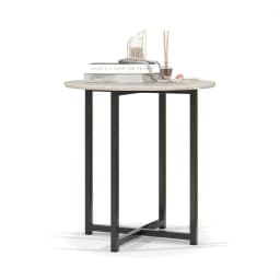Mesa lateral Flow Blanco 50x50x51.5 cm