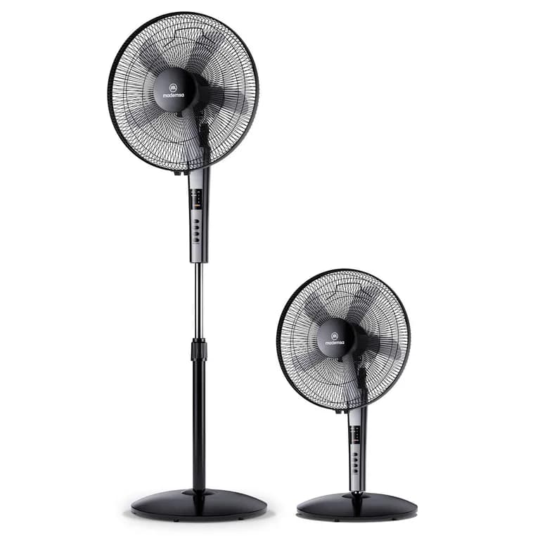 Ventilador Pedestal Negro