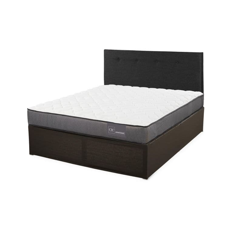 Cama Iron Smart Anatomic 2 Pz Respaldo Bl + Faldon