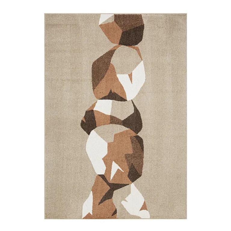 Alfombra 160x235 cm Polipropileno Beige