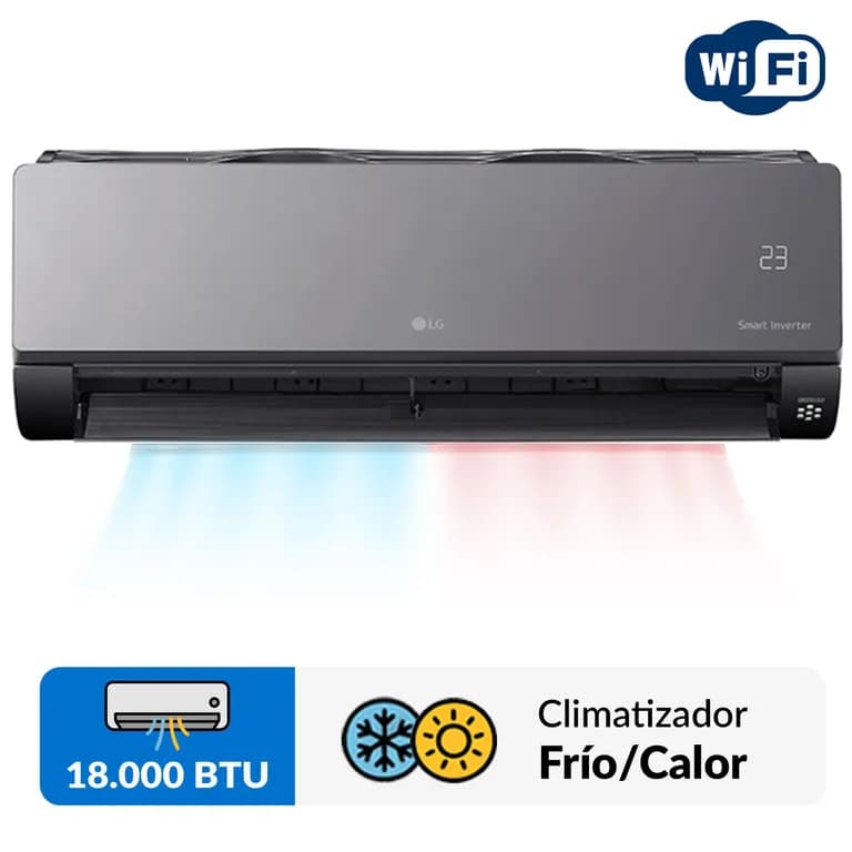 Aire Acondicionado Split Artcool Inverter 18.000 BTU Wifi Frio-Calor