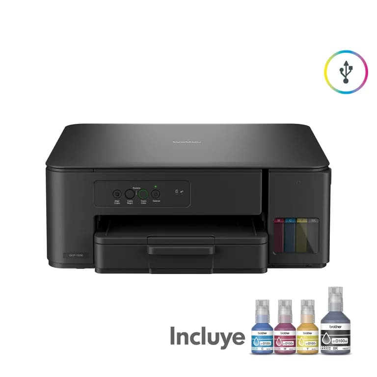 Impresora Multifuncional Inyeccion a color DCPT230 Negro