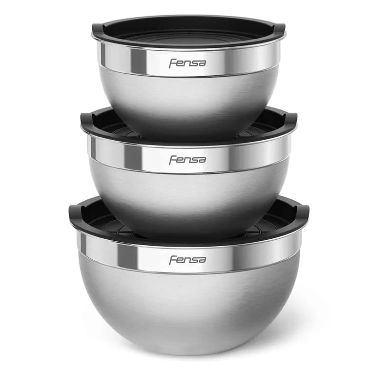 Set 3 Bowls Acero Inoxidable