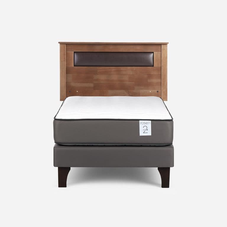 Cama 1 Plaza Europea New Style 2 Plus + Respaldo