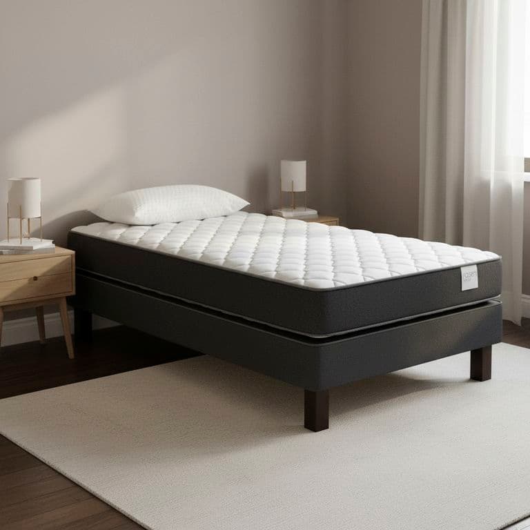 Cama 1 plaza Europea Wave Gris