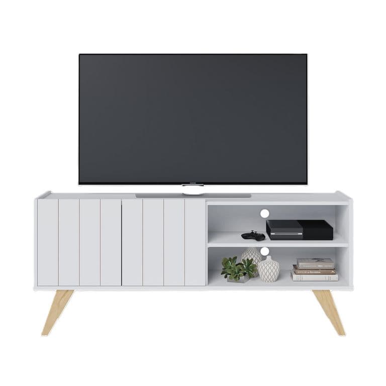 Rack TV 55 " Space BR Blanco 135.8x58.7x36.1 cm