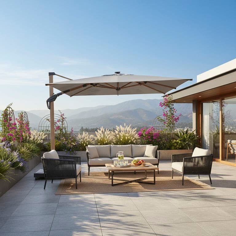 Parasol 3x3 gris