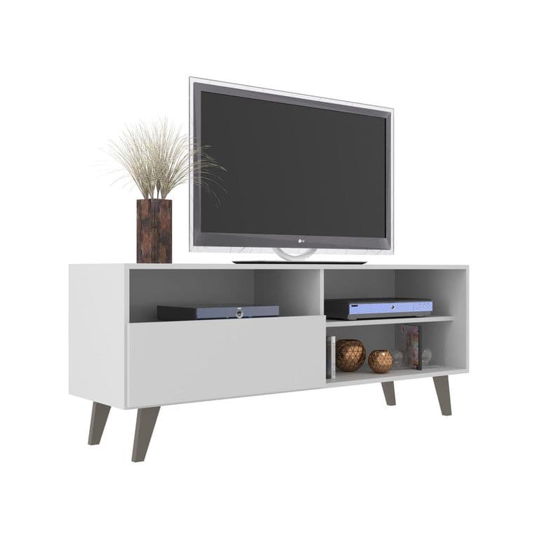 Rack TV 55 " Detroit Blanco 136x53.5x36 cm