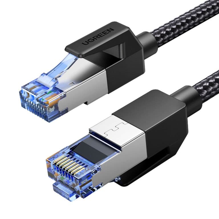 Cable de Red CAT8 F/FTP de 10 Metros (40Gbps) Trenzado Negro NW153