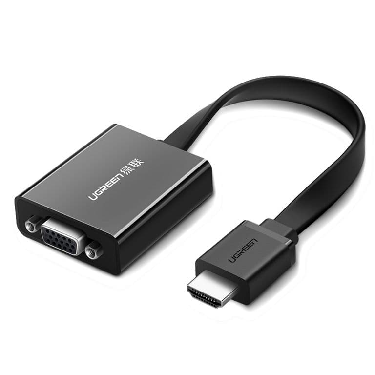 Convertidor HDMI a VGA 1080P@60Hz con Puerto de Audio Jack 3.5mm Negro MM103