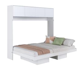Cama 2 plazas Cama plegable Hanover Blanco