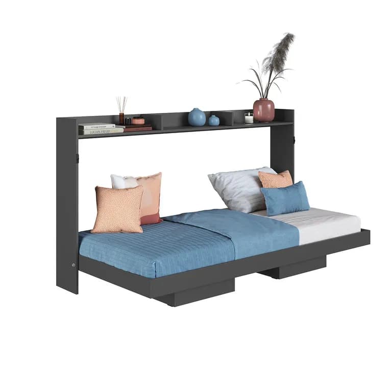 Cama 1.5 plazas Cama plegable Hanover Gris