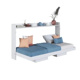 Cama 1 plaza Cama plegable Hanover Blanco