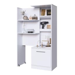 Estante Multiuso Extensible MDP 3 Nivel(es) 36.8x138x49.2 cm Blanco