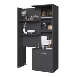 Estante Multiuso Extensible MDP 3 Nivel(es) 36.8x138x49.2 cm Gris