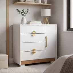 Comoda 4 Cajon(es) Bella 93x95x47 cm Blanco