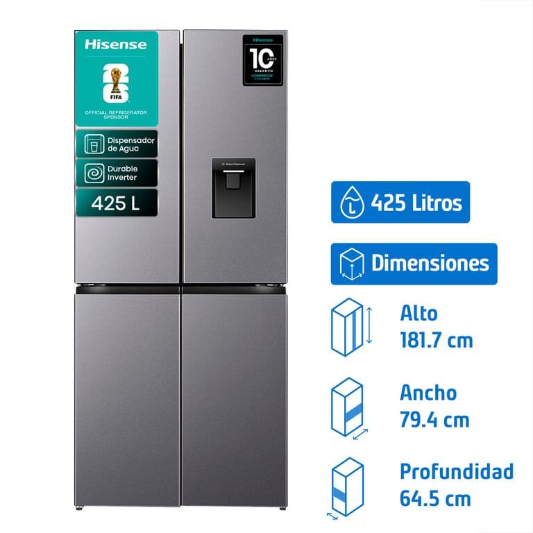 Refrigerador French Door No Frost 425 Litros Inox RQ5P431NMDA