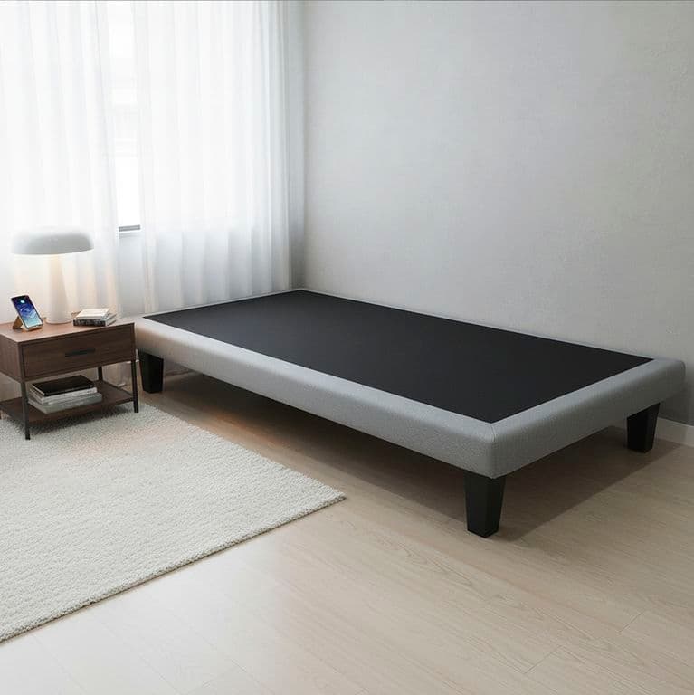 Base Cama 1 plaza Europea Gris
