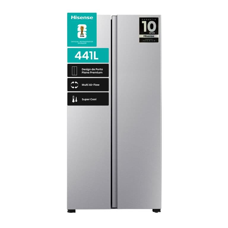 Refrigerador Side by Side No Frost 441 Litros Inox RS3P428NEDA