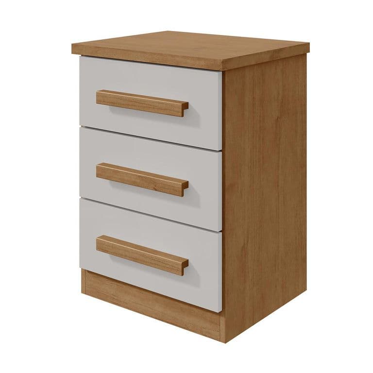 Velador 3 Cajon(es) Baiao 46x62x38 cm Cafe
