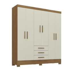 Closet 6 Puerta(s) 3 Cajon(es) 4 Repisa(s) 162x200.5x40 cm Cafe