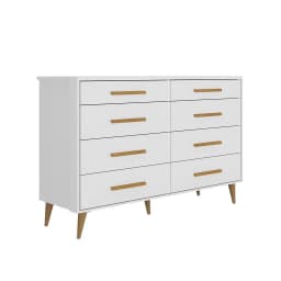 Comoda 8 Cajon(es) Brisa 136.7x104.3x41 cm Blanco