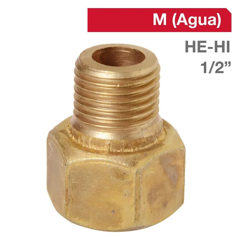 Niple Bronce HE/HI 1/2" x 1/2" 1u