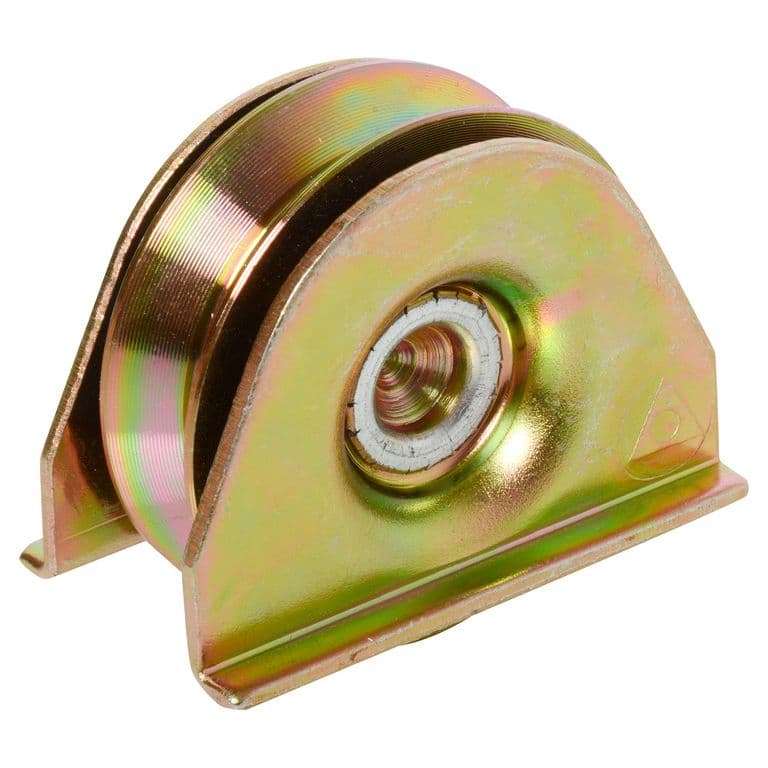 Rueda Para Porton Al Piso Con Placa 50 Mm