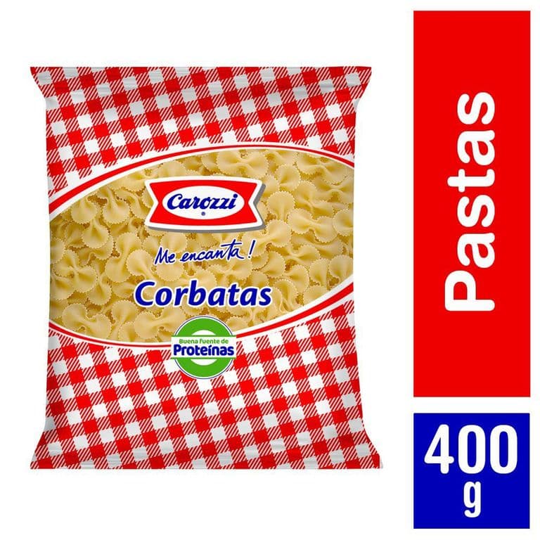Pasta Corbatas Carozzi 400 g