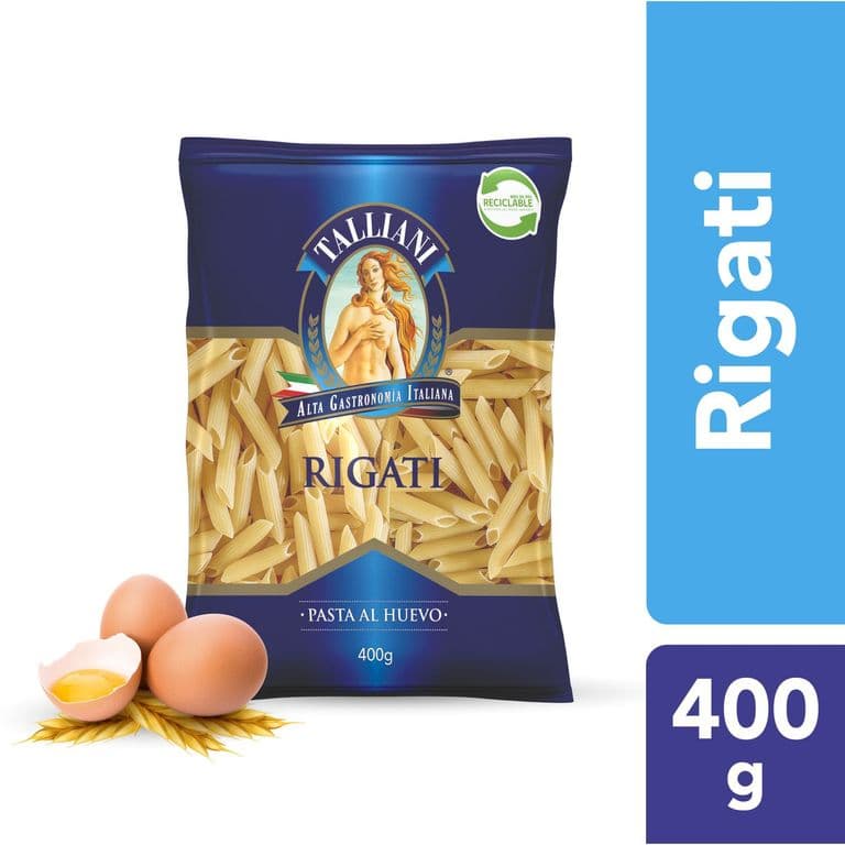 FIDEO RIGATTI AL HUEVO 48  400 GRS. T